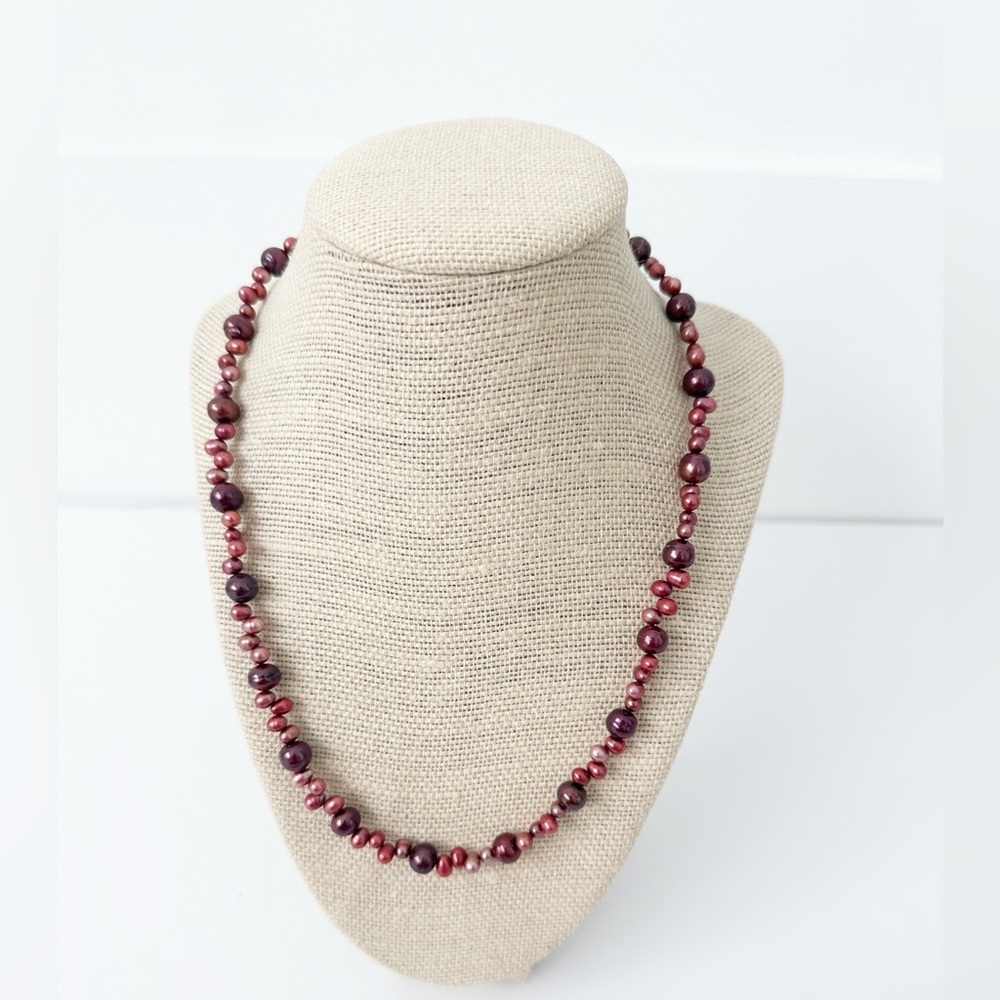 NWT Genuine Pink Pearl Necklace Beaded